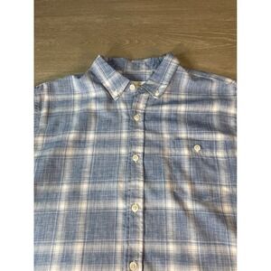 Weatherproof Vintage Men's XL Plaid Short Sleeve Button Down Shirt Performance